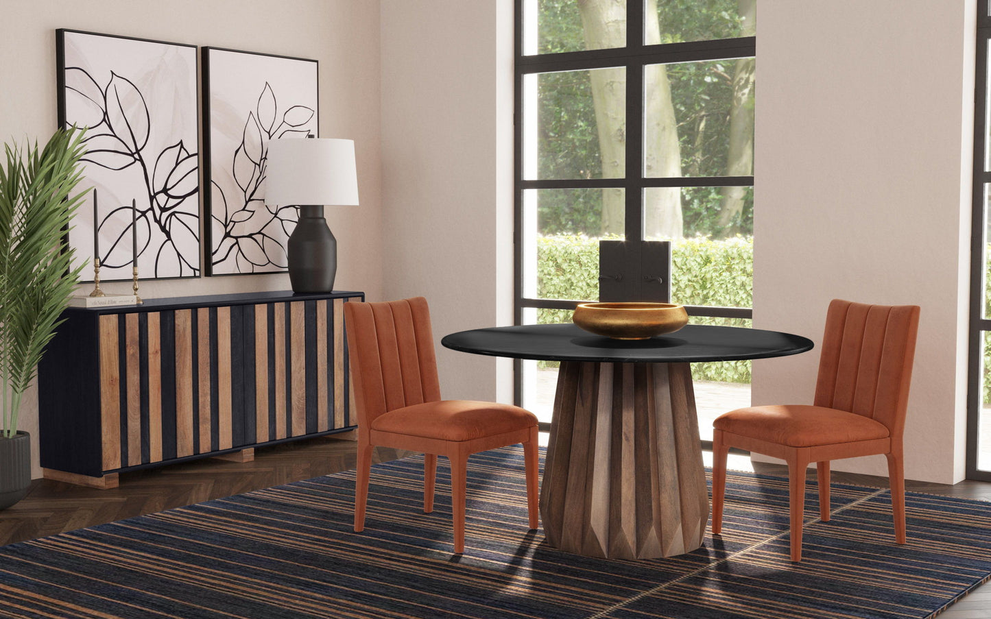 Jennings - Dining Table Base - Royal Brown Mango