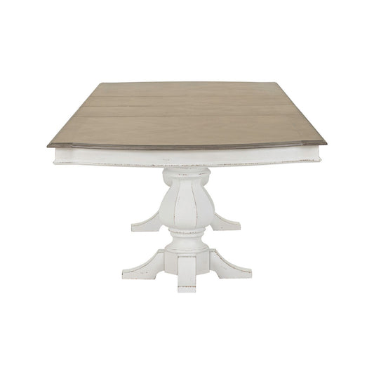 Magnolia Manor - Double Pedestal Table - Antique White