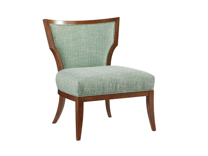 Lexington Upholstery - Gigi Chair - Light Blue / Dark Brown
