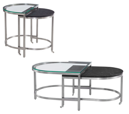 Hensley - Bunching End Table - Silver