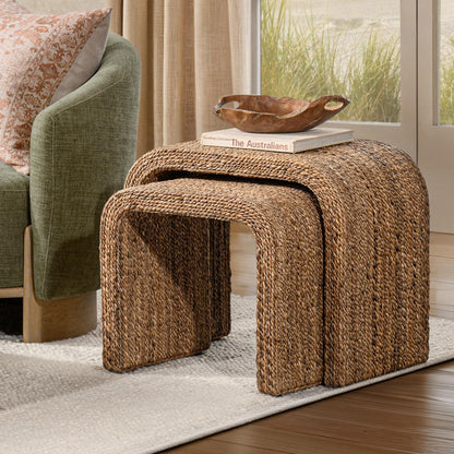 Luma - Nesting Tables (Set of 2) - Harvest Abaca