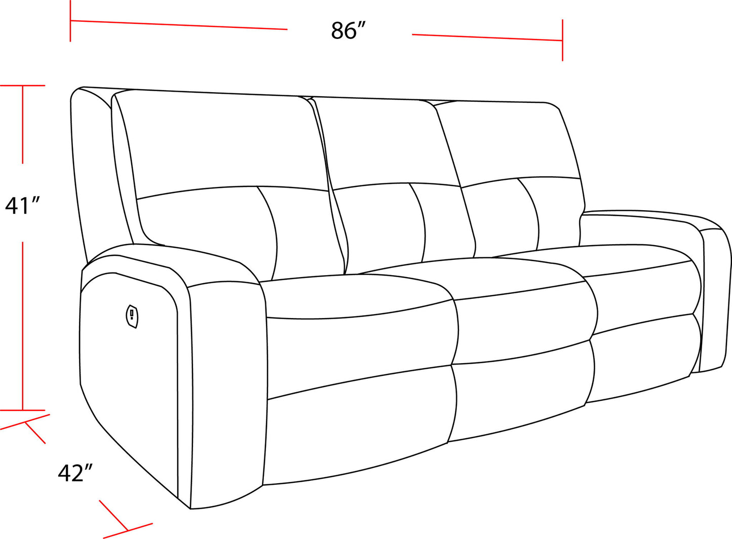 Polaris - Power Sofa