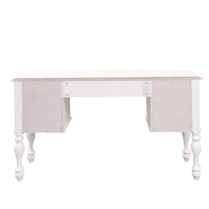 Summer House - Wood Vanity Desk - Oyster White