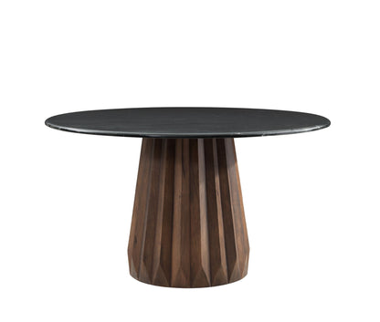Jennings - Dining Table Top - Natural Black Marble