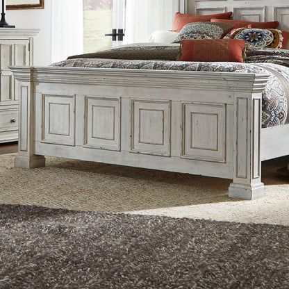 Big Valley - Queen Mansion Footboard - Whitestone