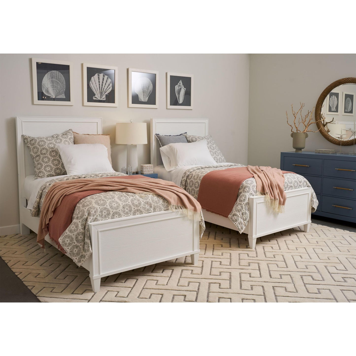 Rosalie - Twin Panel Footboard - White