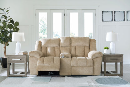 Tip-Off - Power Reclining Loveseat With Console / Adj Headrest