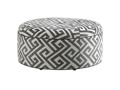 Lexington Upholstery - Reid Ottoman - Dark Gray