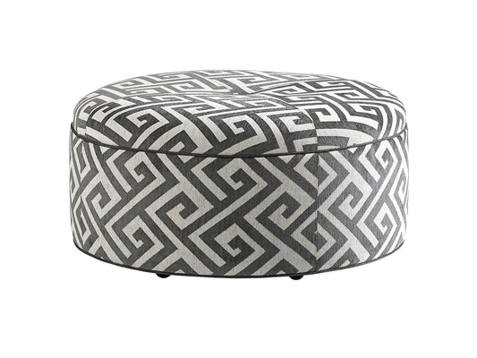 Lexington Upholstery - Reid Ottoman - Dark Gray