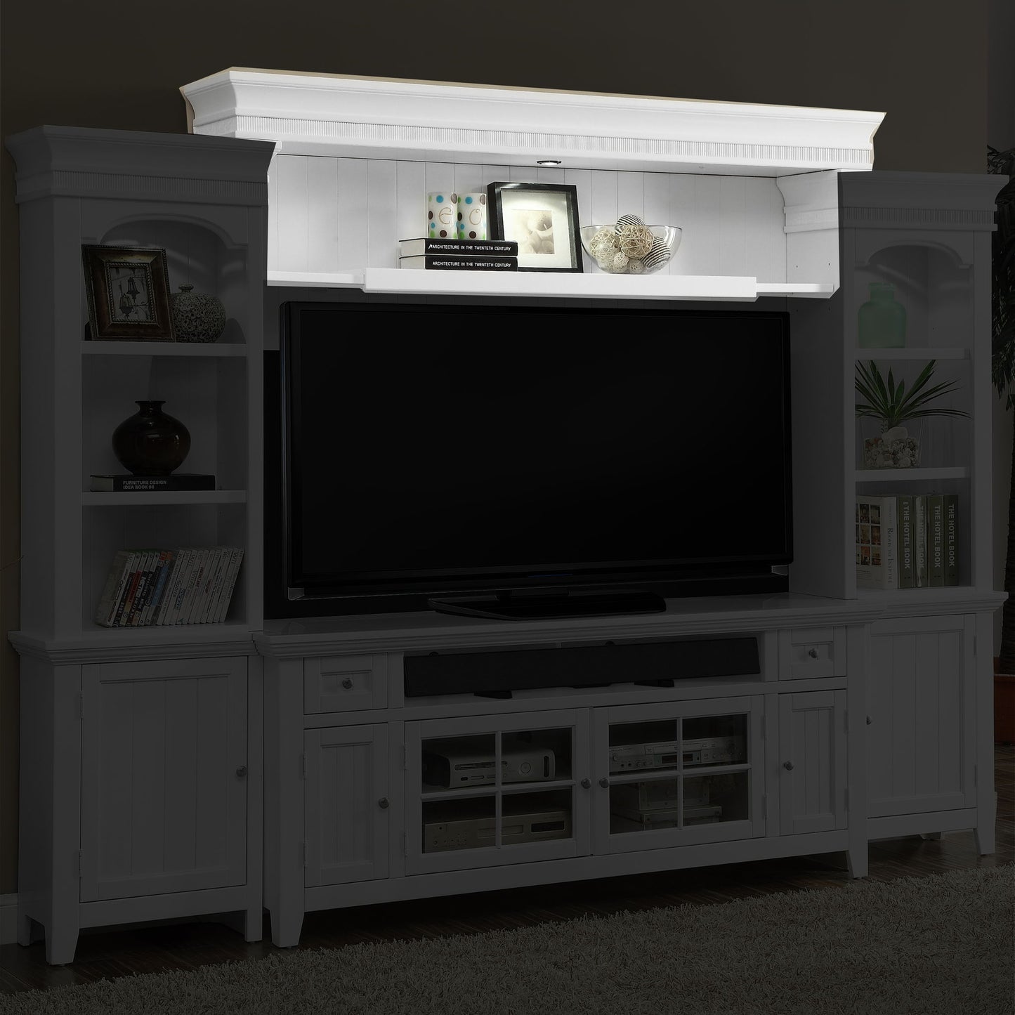 Tidewater - Expandable Bridge And Shelf - Vintage White