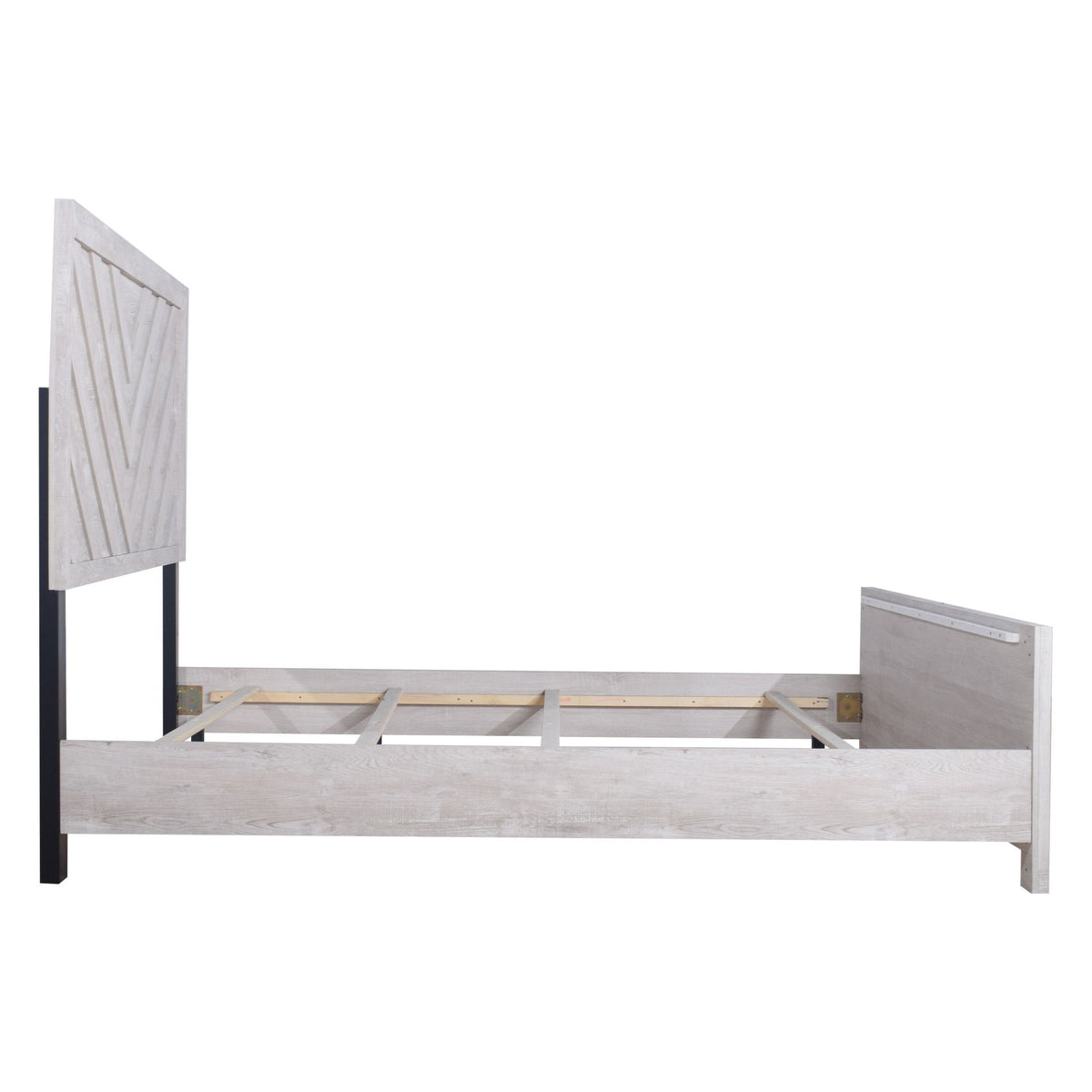 Biscayne - 5/0 Queen Headboard, Footboard & Slats - Driftwood