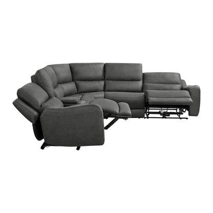 Saber - Modular LHF Power Motion Recliner - Texas Granite