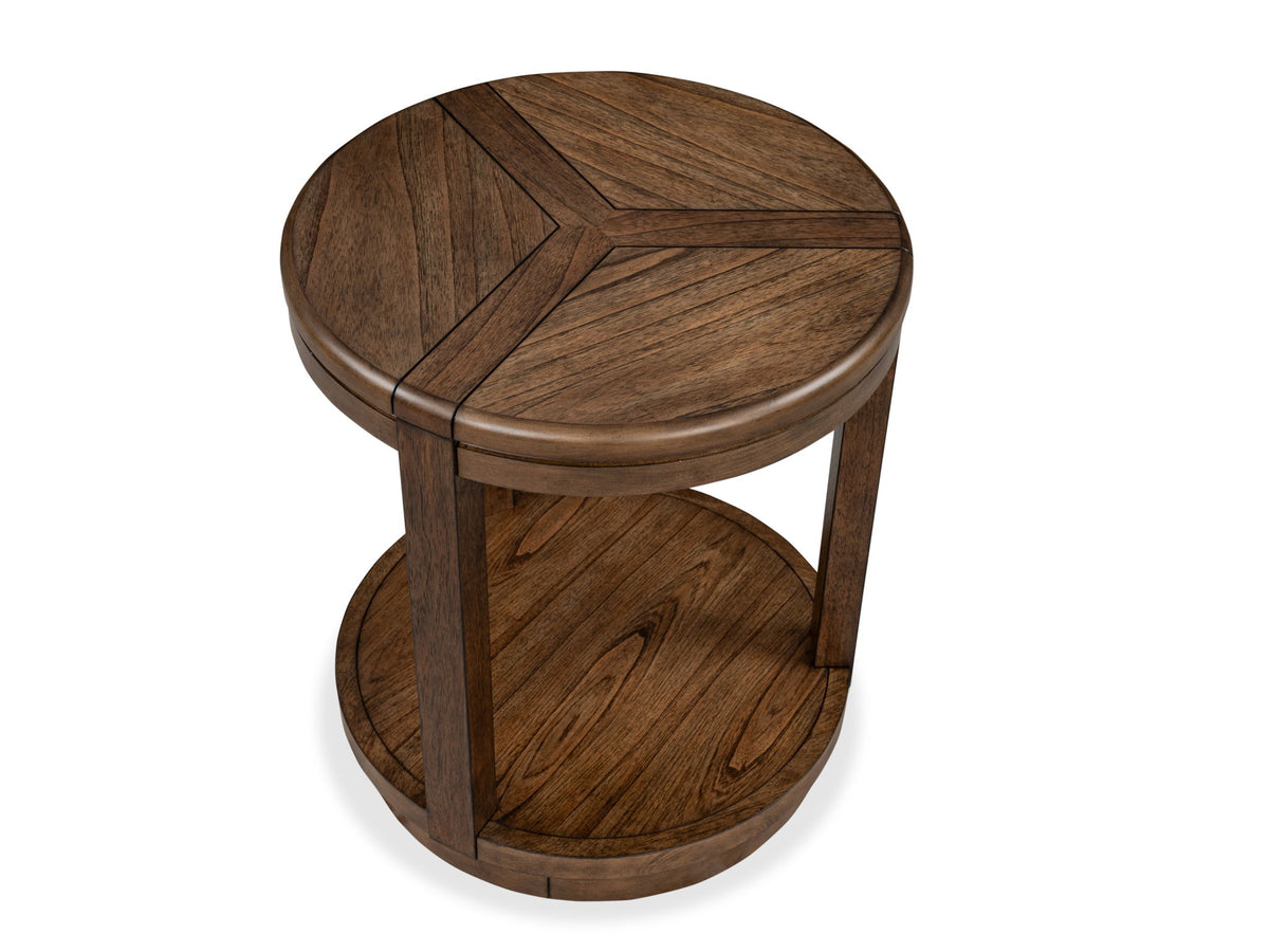 Connolly - Round End Table - Brown