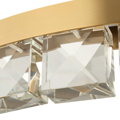 Segovia - Round Crystal LED Chandelier - Gold