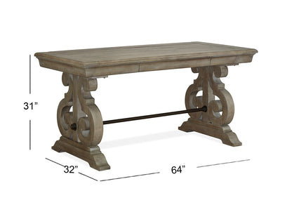 Tinley Park - Writing Desk - Dove Tail Gray