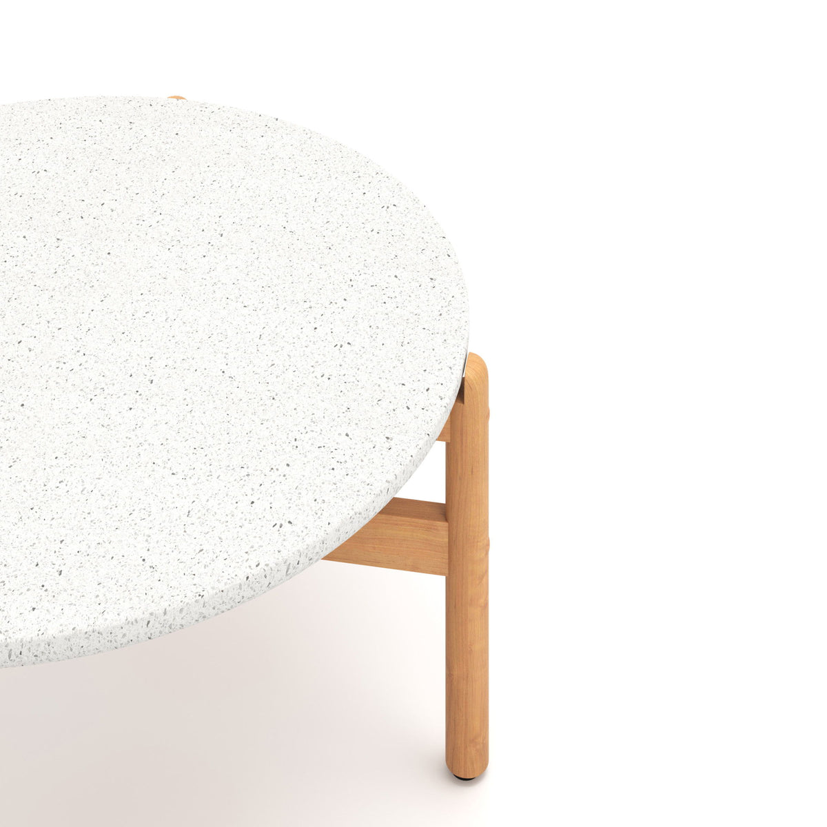 Solstice - Coffee Table Wood Base - Brown