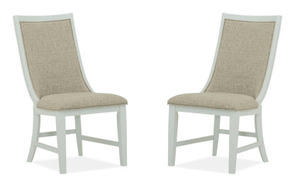 Heron Cove - Upholstered Host Side Chair (Set of 2) - Dark Brown