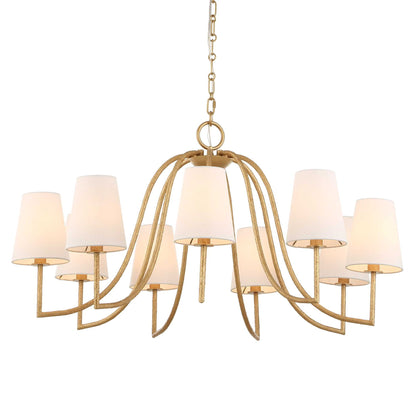 Seville - 9 Light Chandelier - Gold