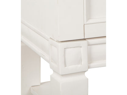 Willowbrook - Open Nightstand - Egg Shell White With Slight Rub Through