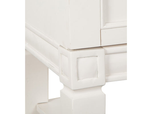 Willowbrook - Open Nightstand - Egg Shell White With Slight Rub Through