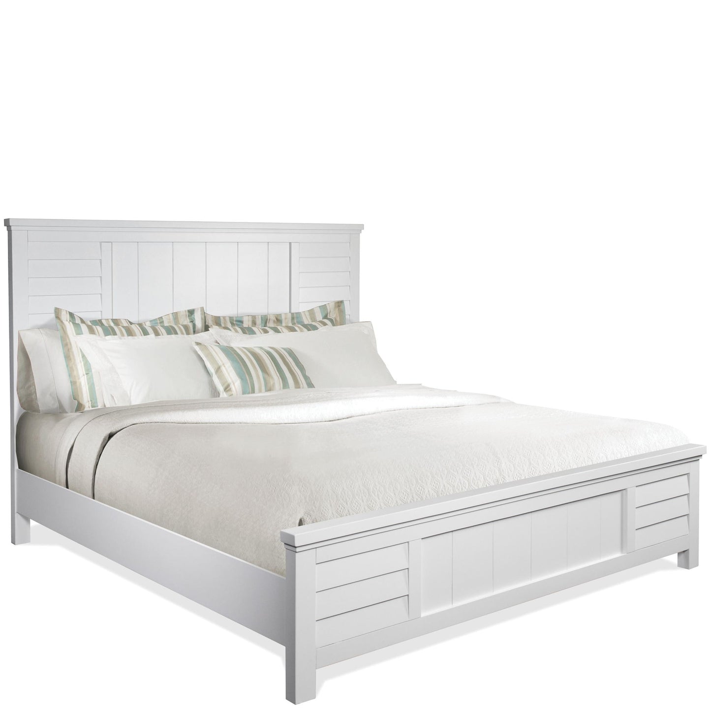 Cora - Queen Louver Footboard - Cloud
