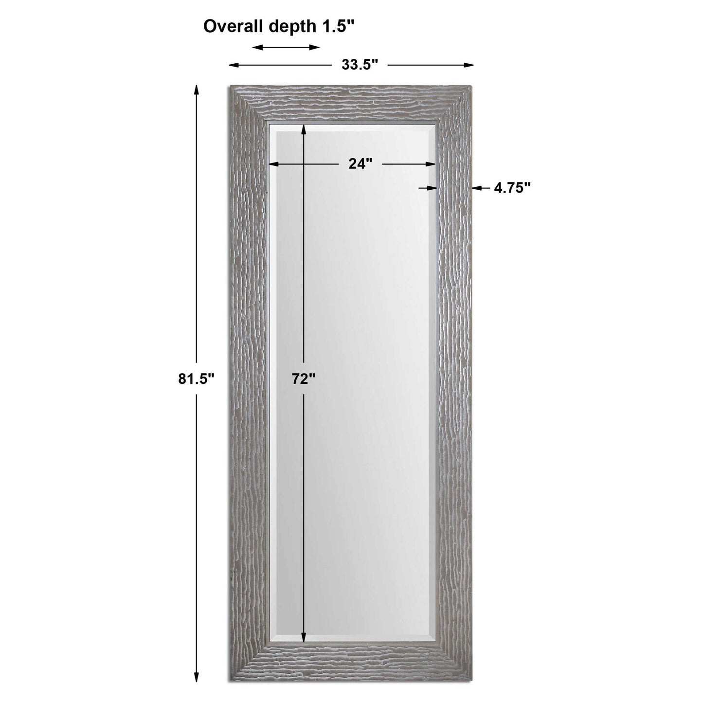 Amadeus - Large Mirror - Silver