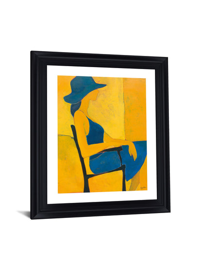 Golden Leisure - 28" x 34" Framed Wall Art - Yellow