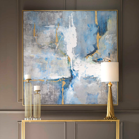 Meditation - Modern Art - Blue