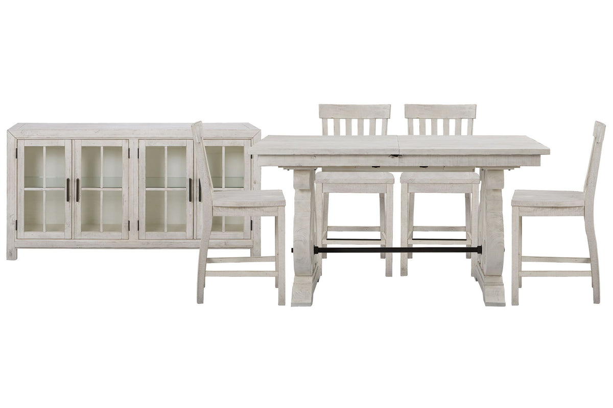 Bronwyn - Extendable Rectangular Counter Height Dining Table Set