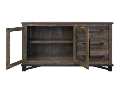 Loft - 60” Buffet With 3 Drawer / 2 Doors - Two Tone Gray / Brown