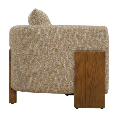 Halligan - Upholstered Accent Chair - Brown