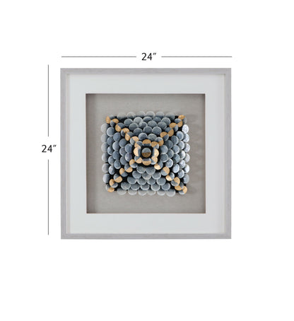 Roselle Canvas Art - Pearl Silver