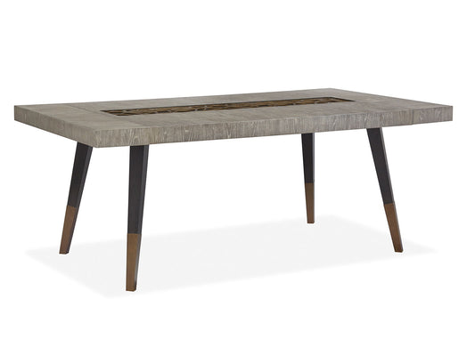 Ryker - Rectangular Dining Table - Nocturn Black And Coventry Gray