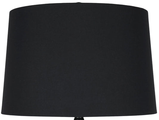 Speckled Glow Art Glass & Crystal Table Lamp (Set of 2) - Black Speckled Amber Art Glass / Clear Crystal