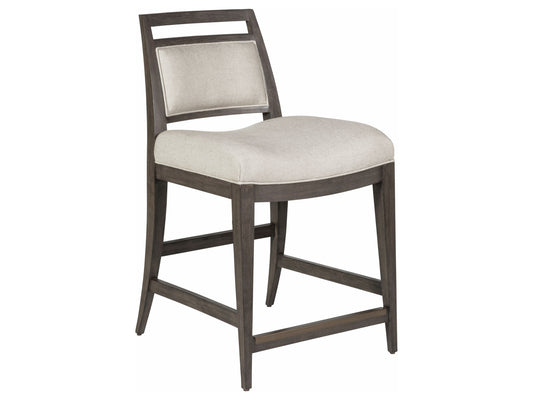 Cohesion Program - Wood Nico Upholstered Counter Stool - Dark Brown