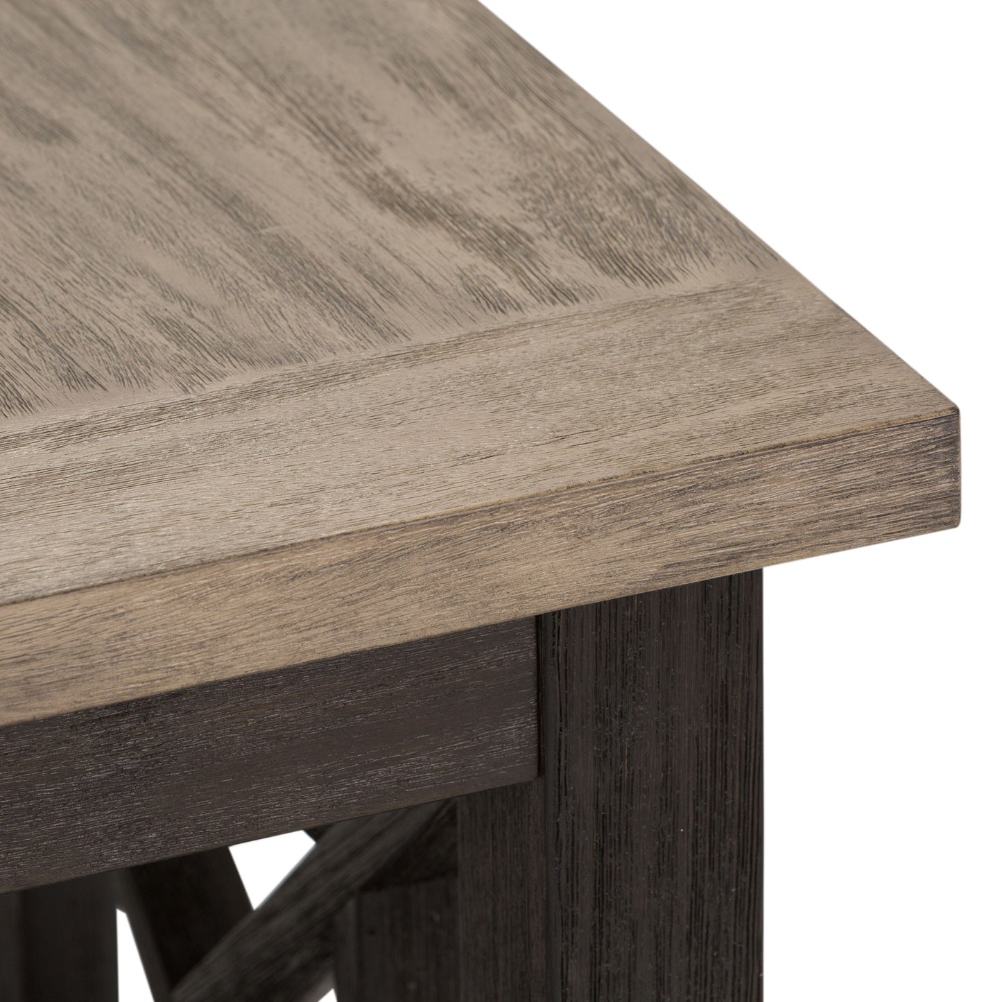 Heatherbrook - Chair Side Table - Charcoal & Ash