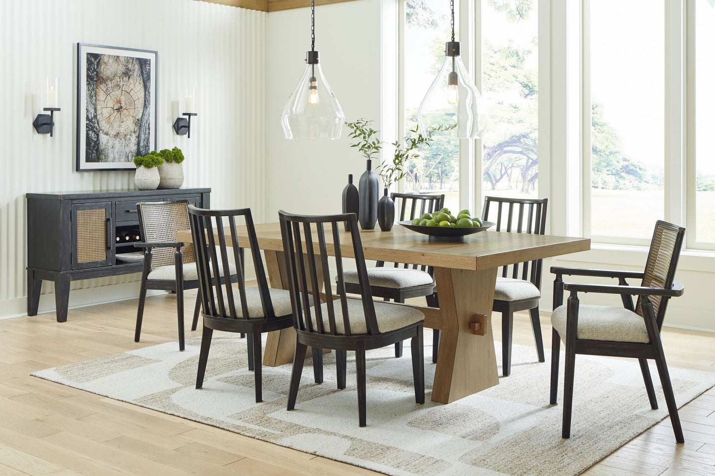 Galliden - Rectangular Dining Room Table - Light Brown