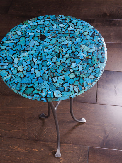 Signature Designs - Isidora Turquoise Spot Table - Dark Gray
