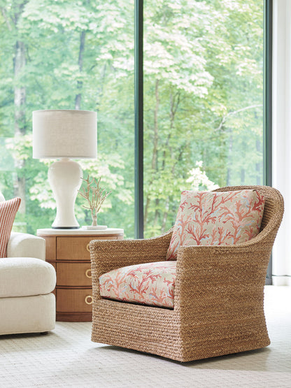 Palm Desert - Soren Swivel Chair - Blue