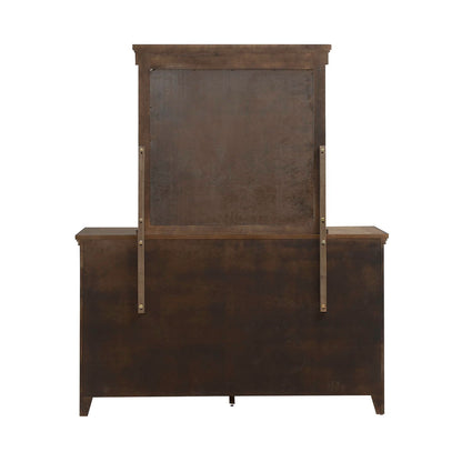 Carolina Park - Dresser & Mirror - Amber Brown