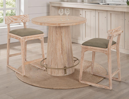 Balam - Bistro Table Base - Light Brown