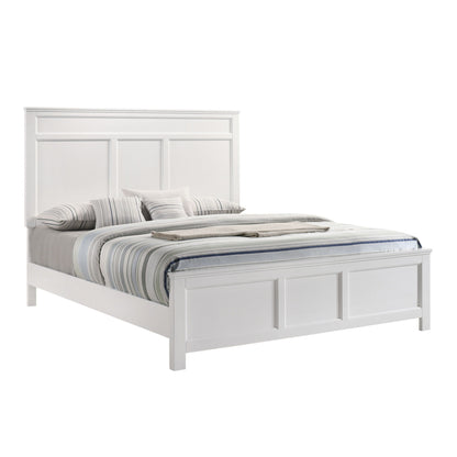 Andover - 5/0 Queen Headboard, Footboard & Slats - White