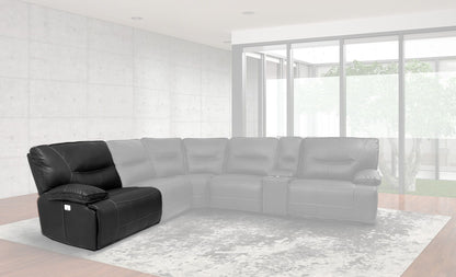 Spartacus - Power Left Arm Facing Recliner - Black