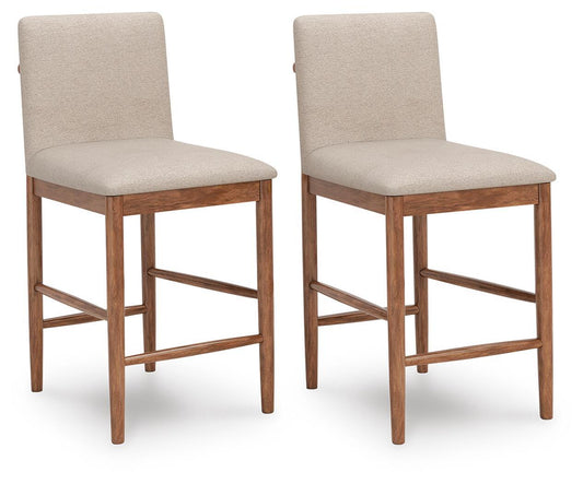 Isanti - Upholstered Barstool (Set of 2) - Light Brown
