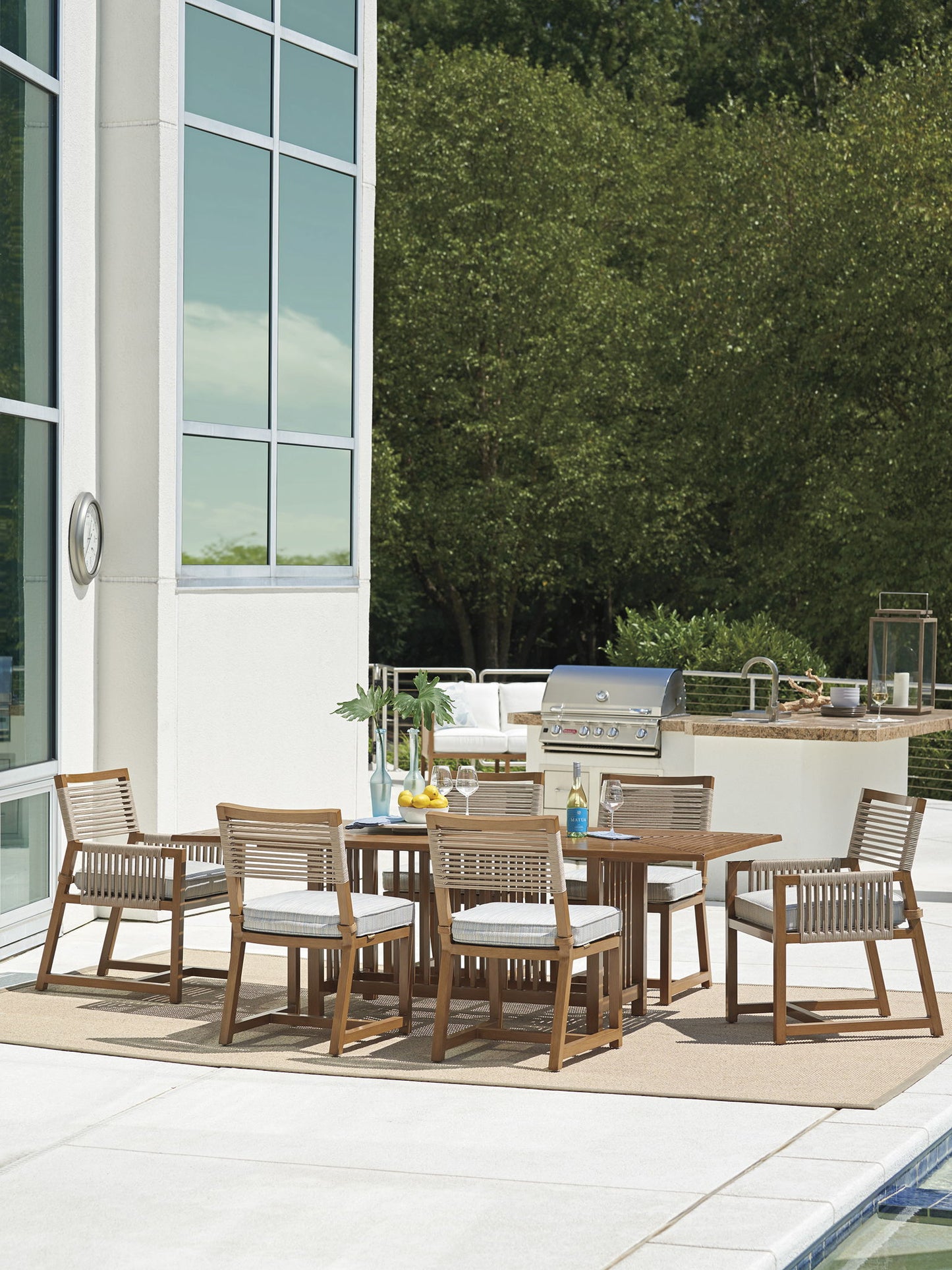 St Tropez - Rectangular Dining Table - Light Brown