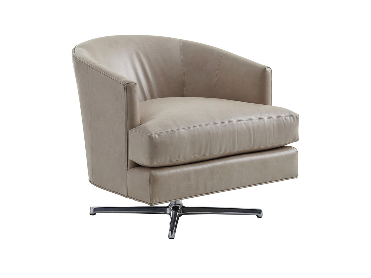 Lexington Leather - Graves Leather Swivel Chair