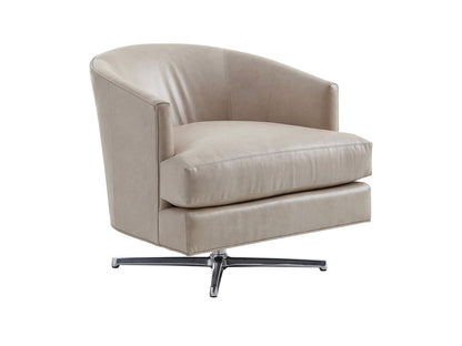 Lexington Leather - Graves Leather Swivel Chair