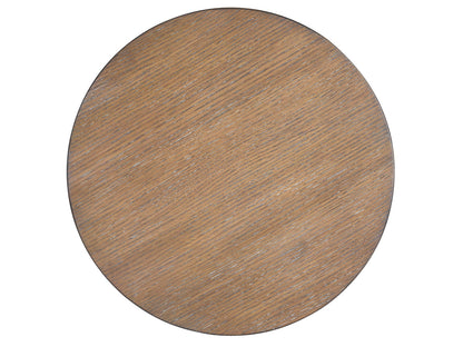 Lansbury - Round Accent End Table - Antique Wheat