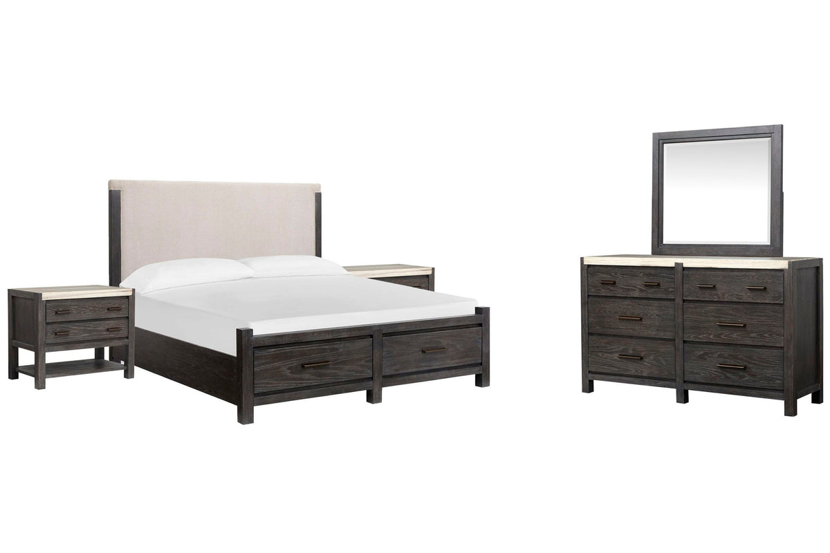 Plum Creek - Upholstered Panel Storage Bedroom Set