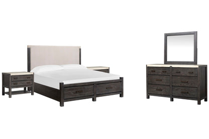 Plum Creek - Upholstered Panel Storage Bedroom Set